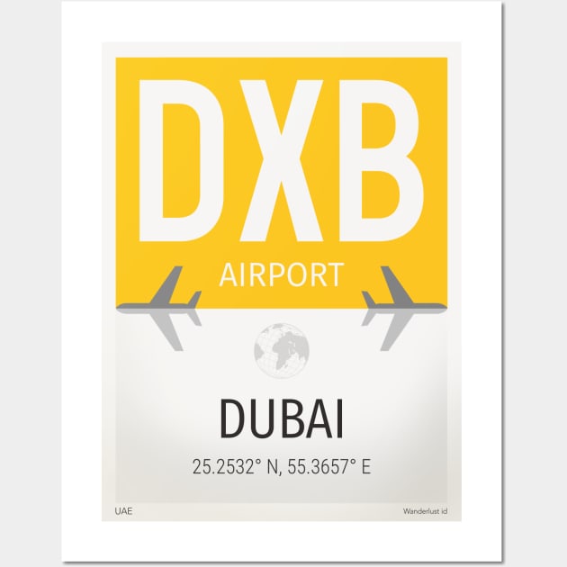 Dubai DXB Wall Art by Woohoo